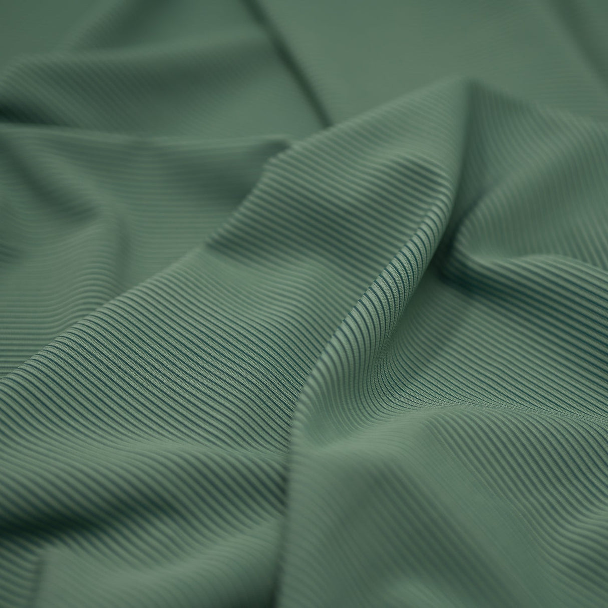 Two Tone Stretch Rib Knit Polyester Spandex Fabric - Black/Charcoal, Ribbed Texture, 59/60" Width (1 Yard)