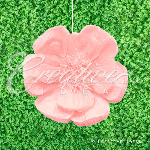 20" Tissue Scallop Flowers-Pc (Blush)