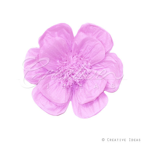20" Tissue Scallop Flowers-Pc (Lavender)