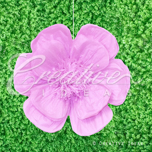 20" Tissue Scallop Flowers-Pc (Lavender)