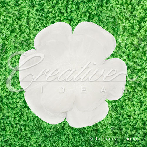 20" Tissue Scallop Flowers-Pc (White)
