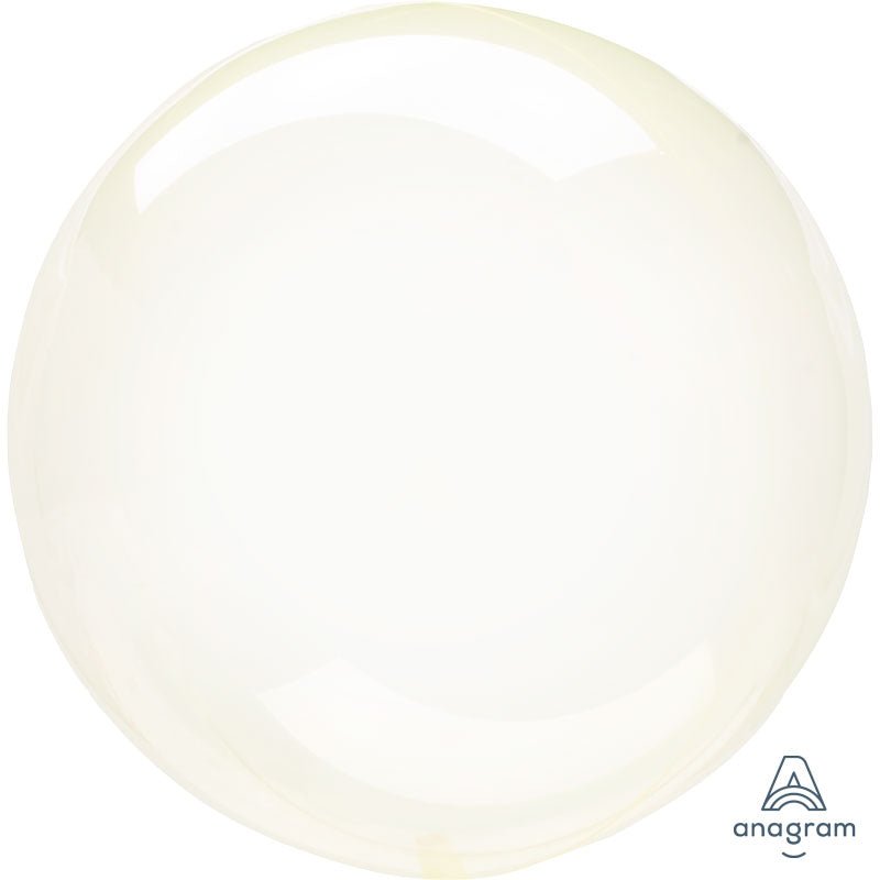 Plastic Balloon 20 Inch Crystal Clearz Yellow