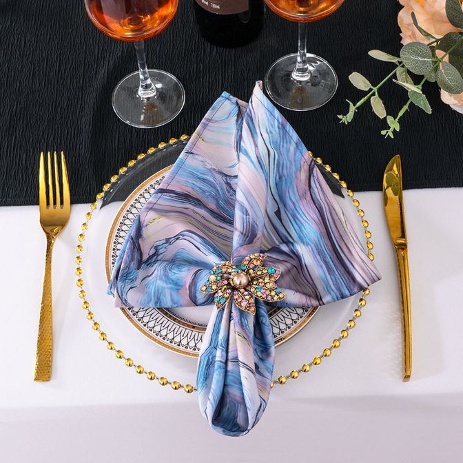 Scuba Dinner Napkin 20x20 Dusty Blue