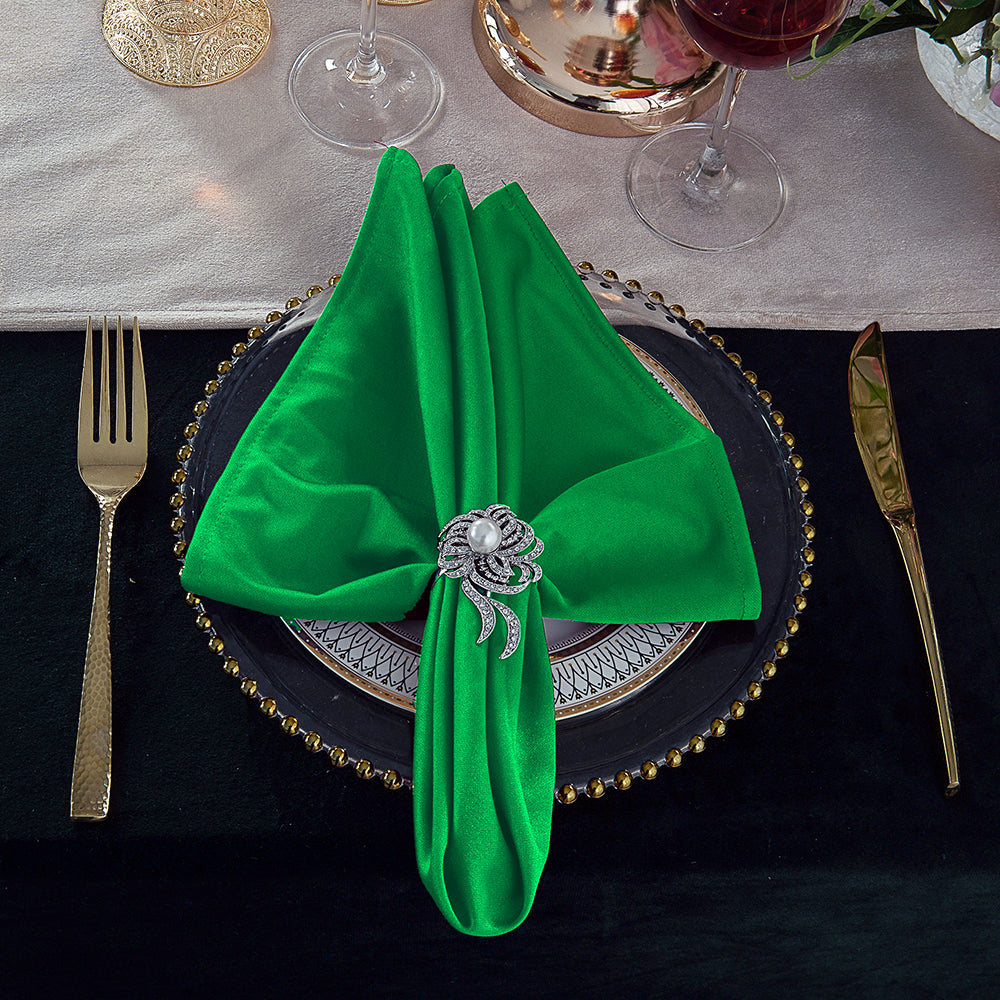 Scuba Dinner Napkins 20x20 Emerald Green