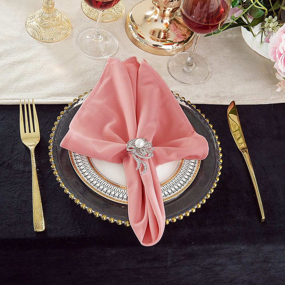 Scuba Dinner Napkins 20x20 Rose Pink
