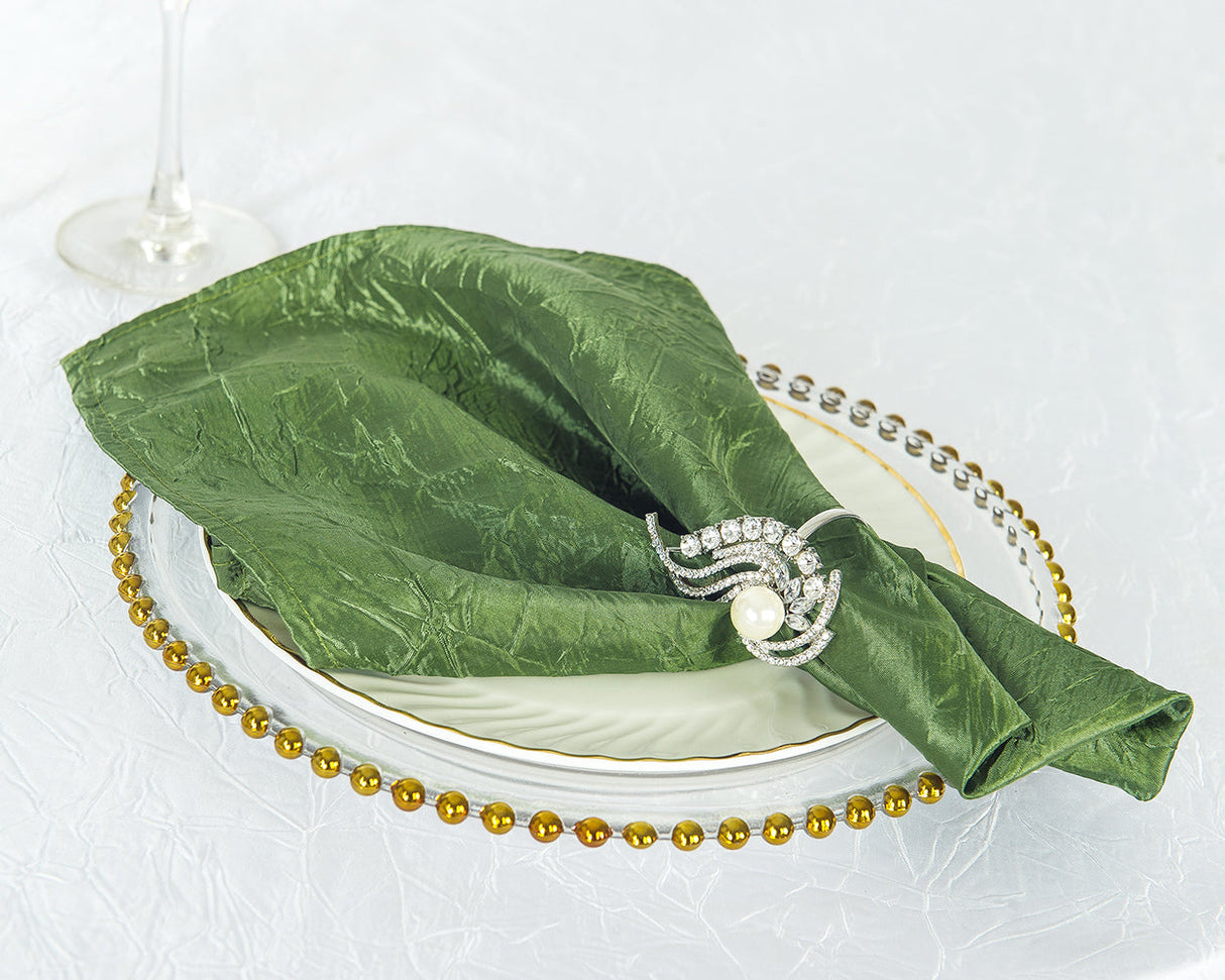 Luxury Crushed Taffeta Napkins for Stylish Dining