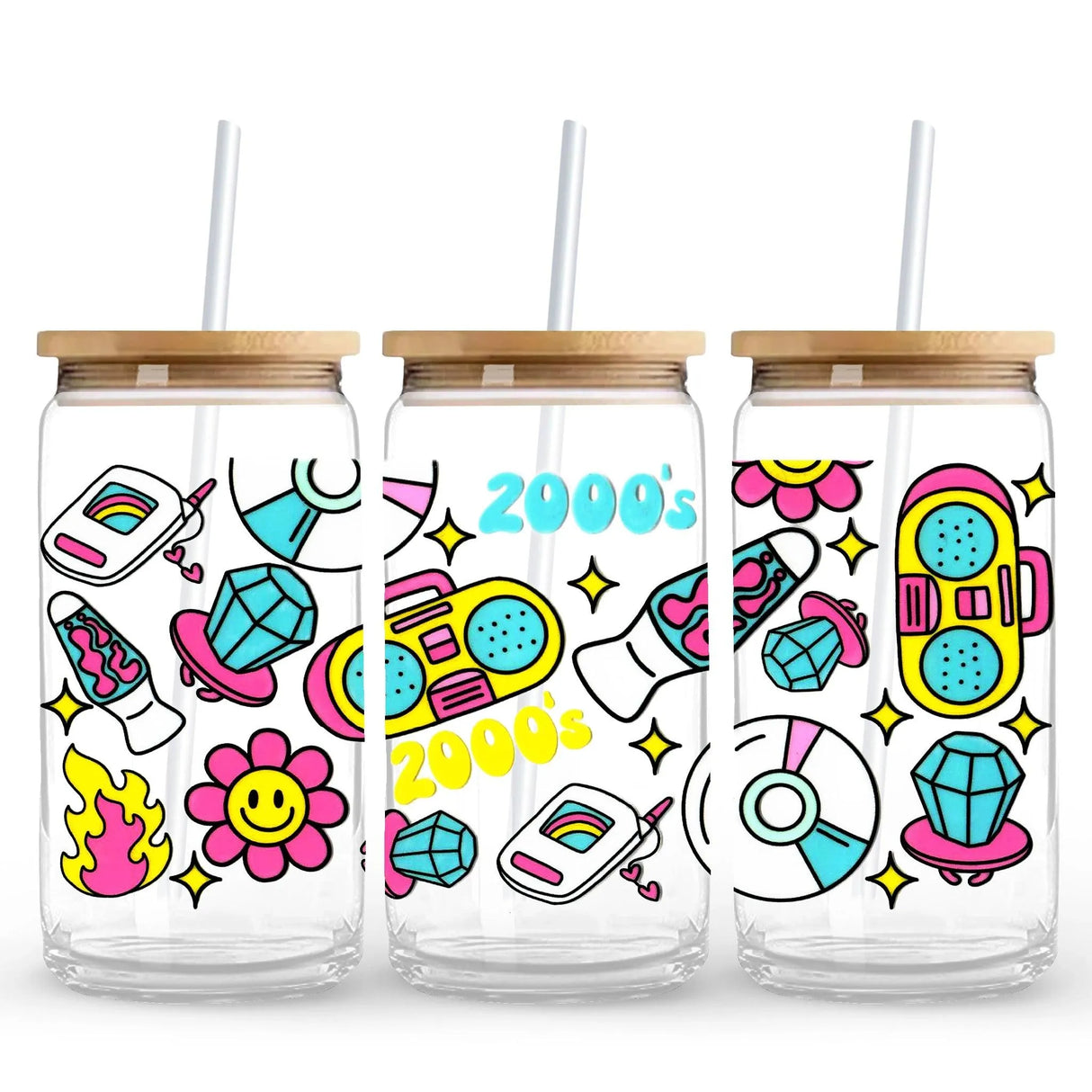 UV DTF Wrap - 2000s Era Icons (9.7" x4.3")