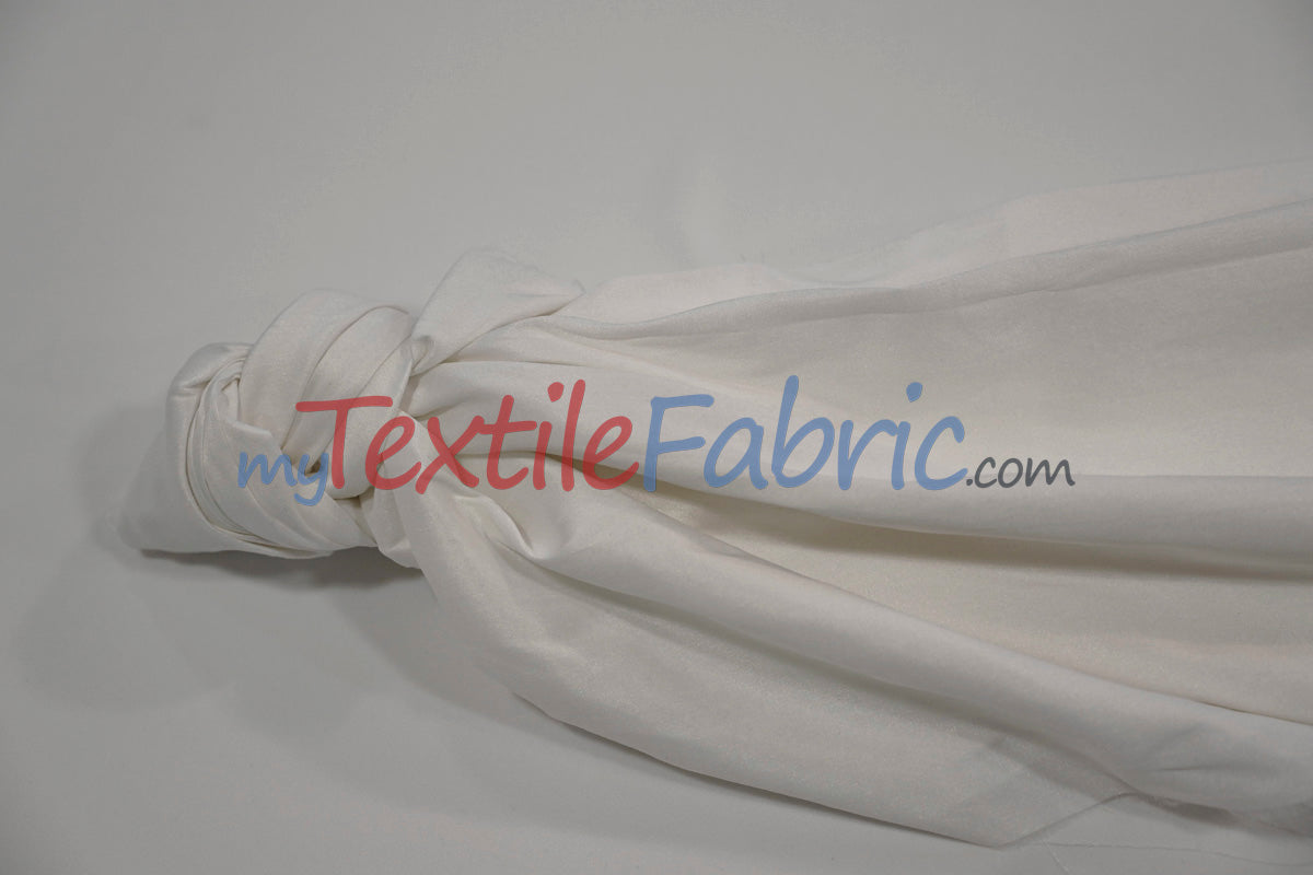 Faux Silk Polyester Dupioni Fabric - Solid Texture, 54" Width, Multiple Colors (Yards, Bolts, Sample Swatch)