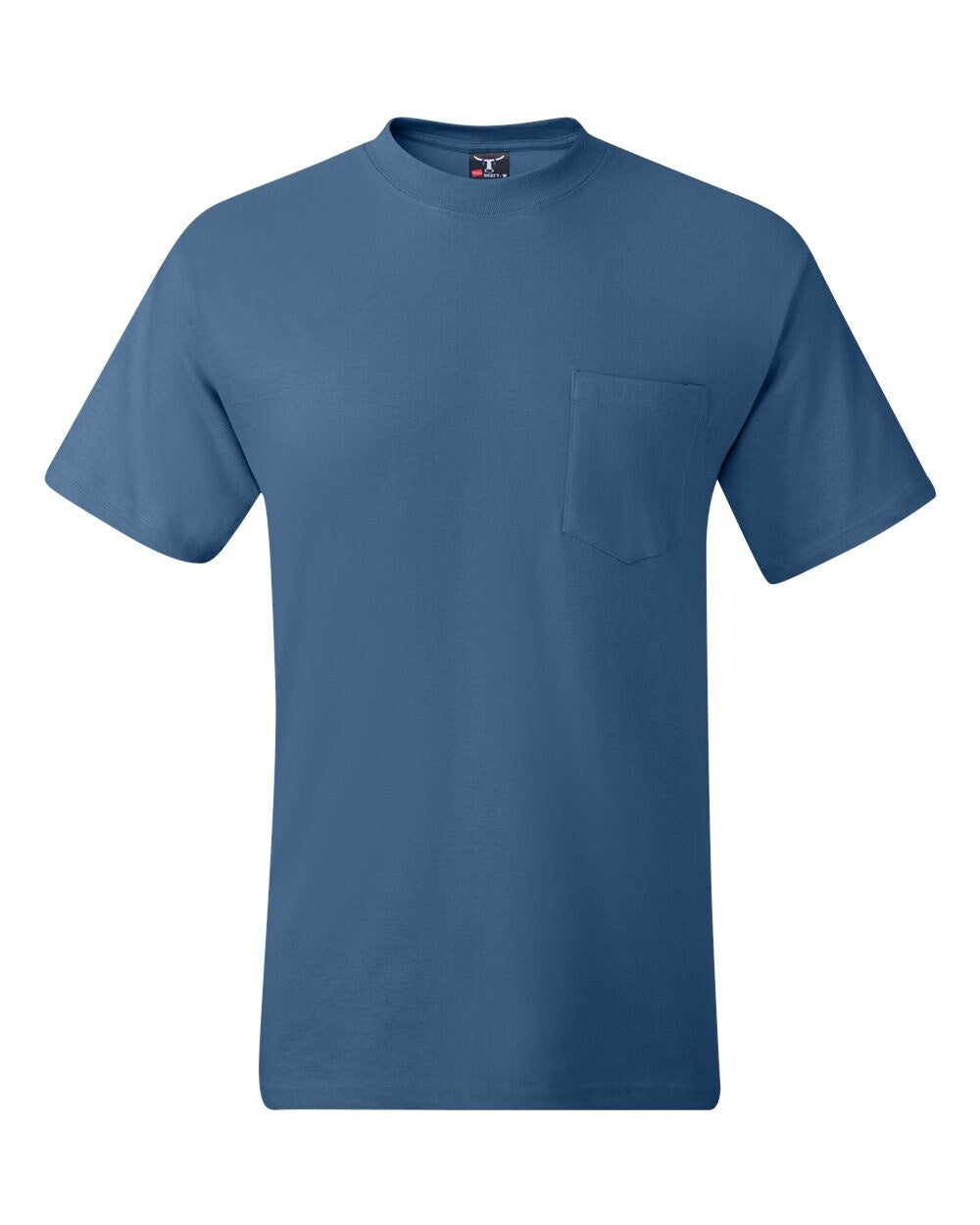 Hanes® Short Sleeve Crewneck Pocket T-Shirt
