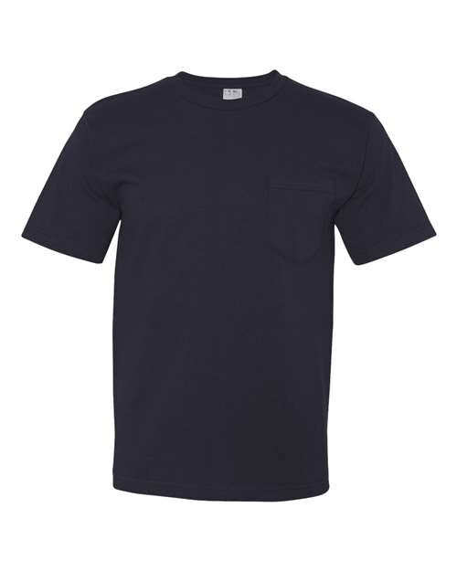 USA-Made Midweight Pocket Crewneck Half Sleeve T-Shirt
