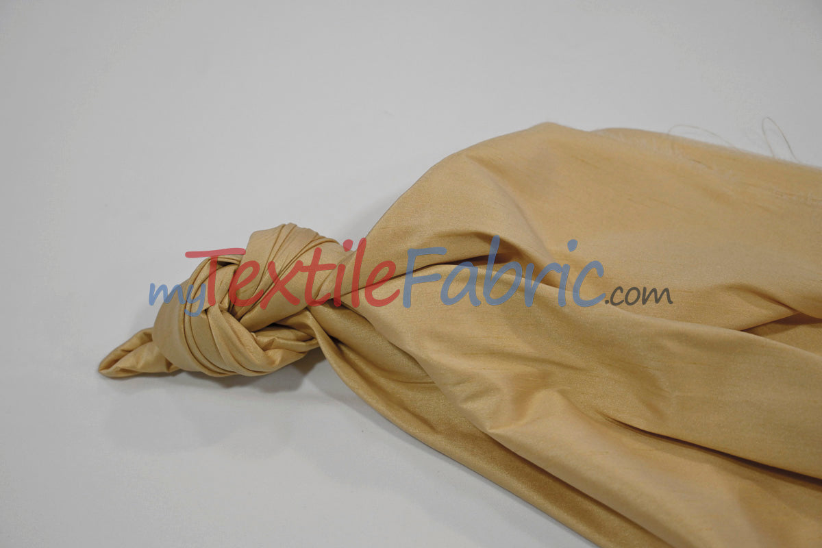 Faux Silk Polyester Dupioni Fabric - Solid Texture, 54" Width, Multiple Colors (Yards, Bolts, Sample Swatch)