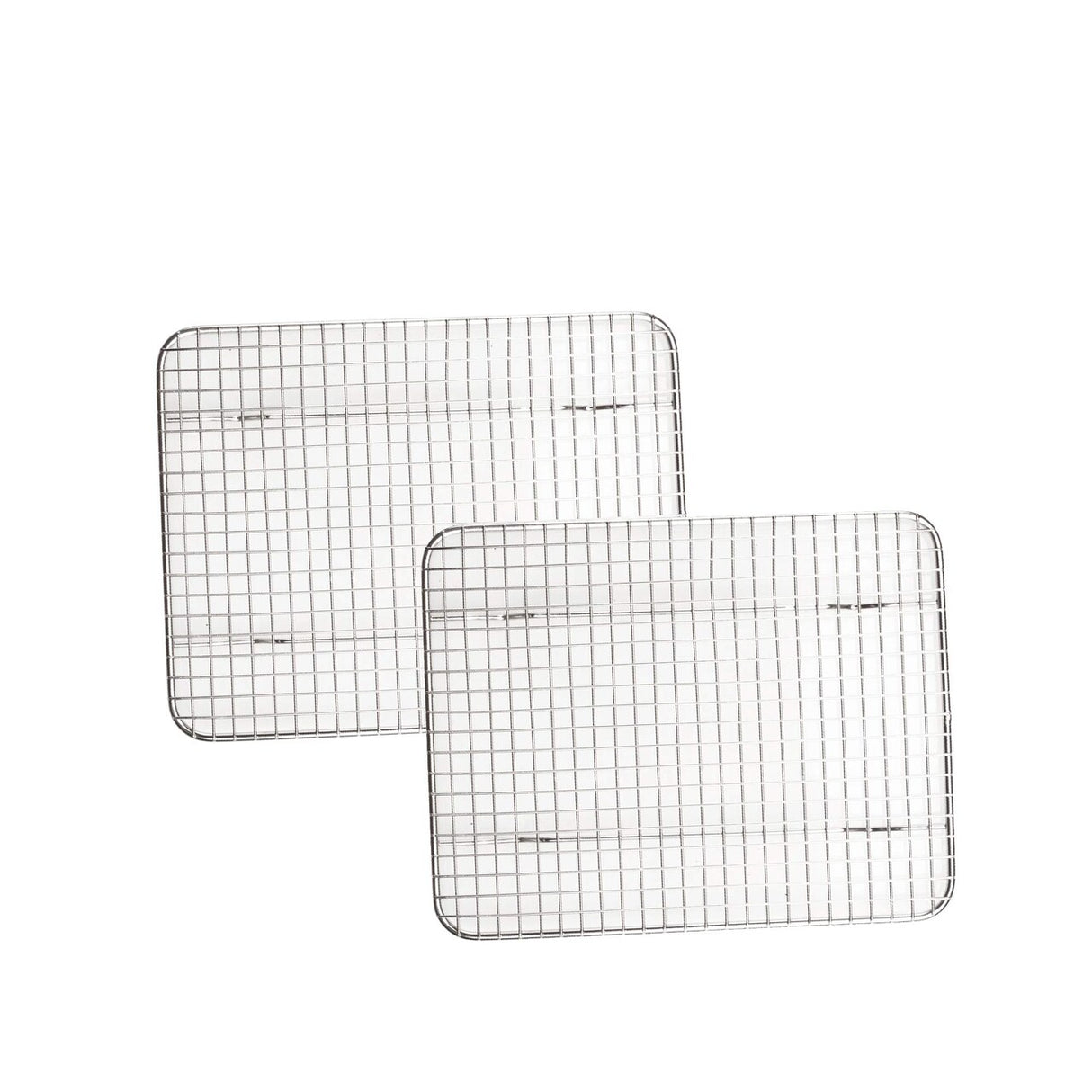 Small Stainless Rectangular Wire Pan Grate with Feet 8 x 10 Inches