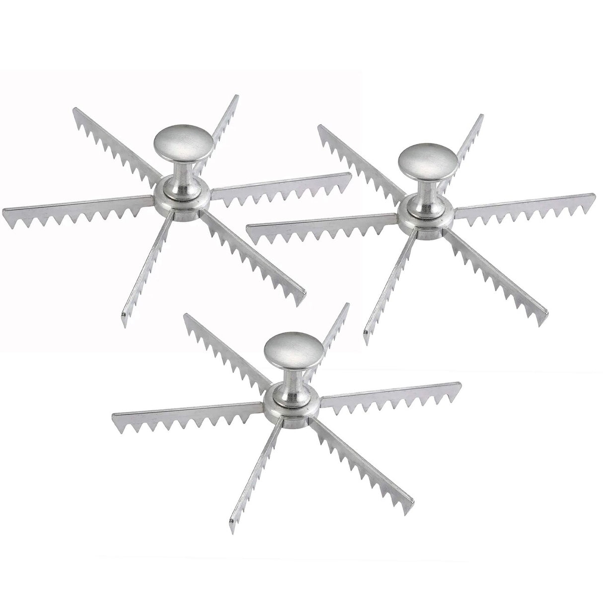 6 Cut Pie & Cake Marker Cast Aluminum Portioning Tool