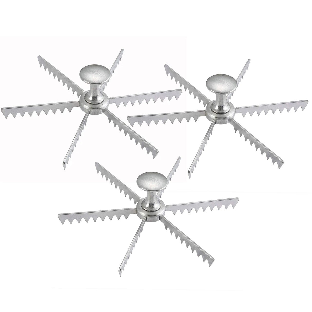 6 Cut Pie & Cake Marker Cast Aluminum Portioning Tool