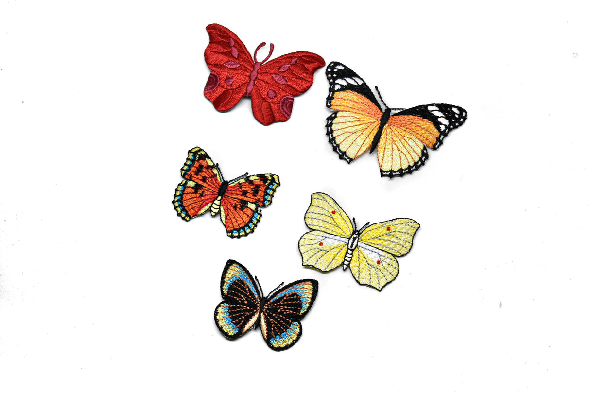 Butterfly Applique Monarch Orange 3 x 2
