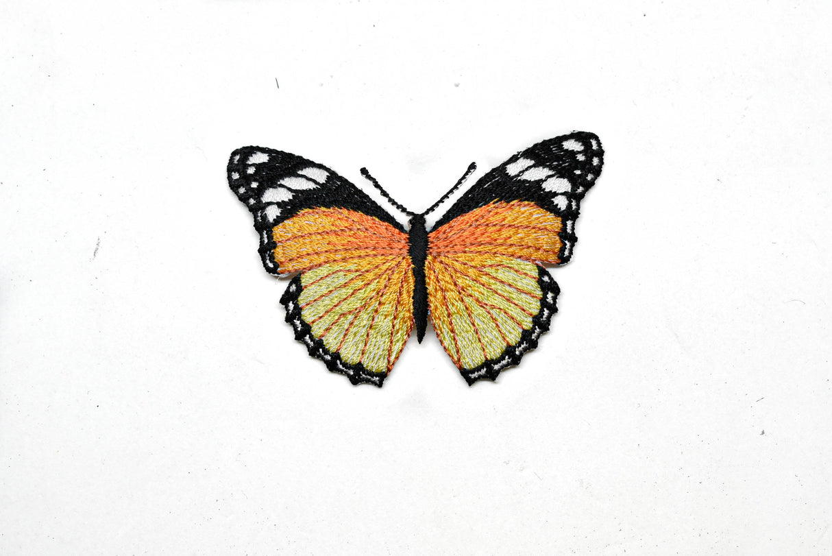 Butterfly Applique Monarch Orange 3 x 2