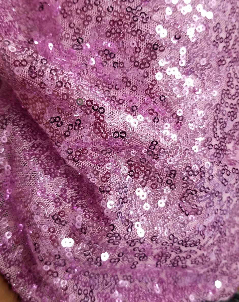 1 Yard Pink Glitz Sequin Fabric Sparkly Spangle Mesh for Costumes Decor Crafts 55 Inch Width