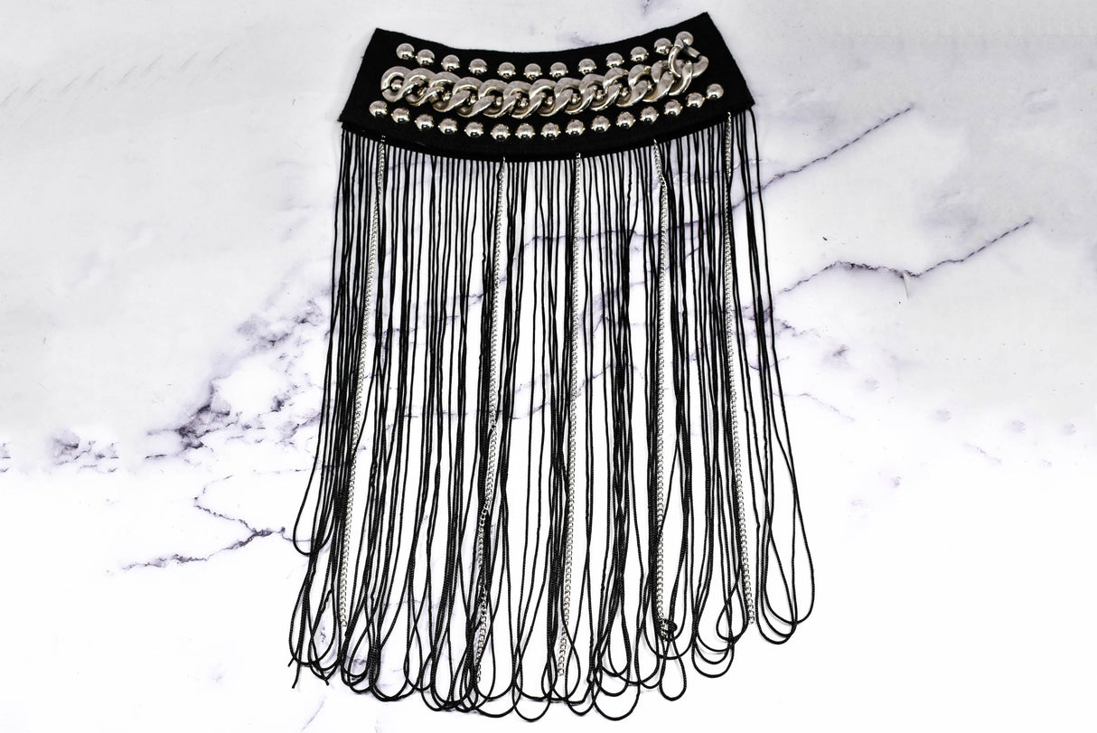 Chain Tassel Epaulettes Gold Shoulder
