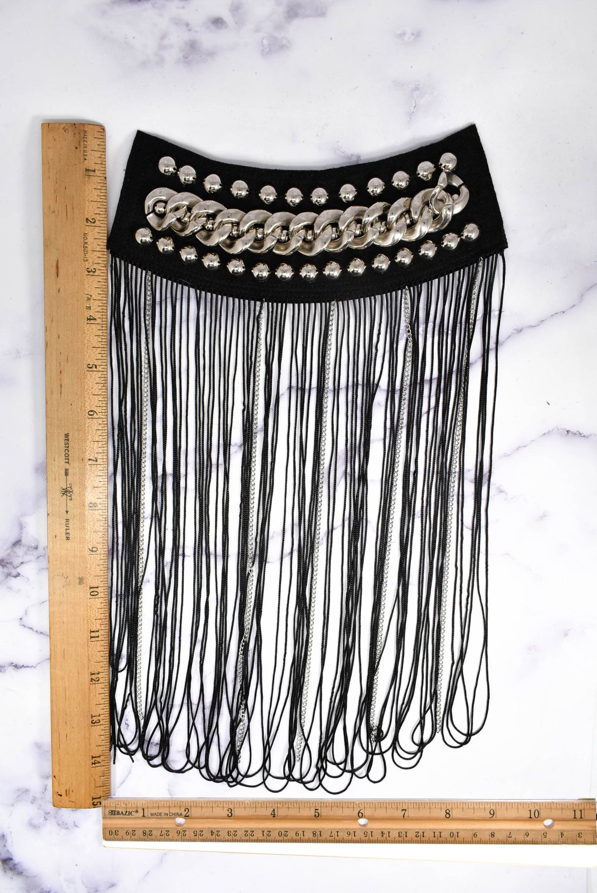 Chain Tassel Epaulettes Gold Shoulder