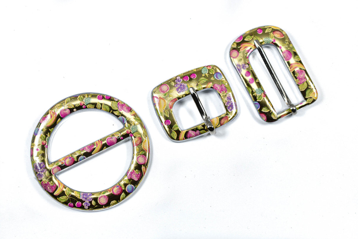 Gold Floral Belt Buckle