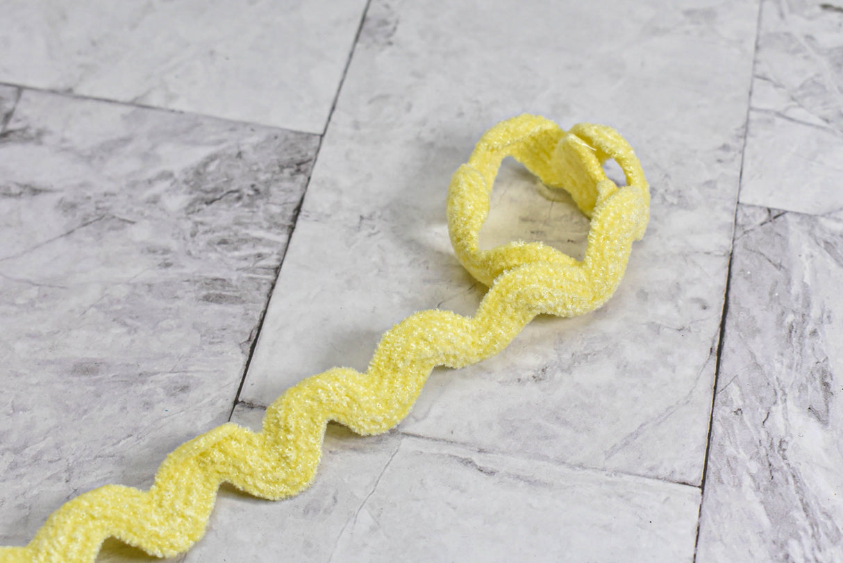 Rick Rack Trim Puffy Yellow 0.63"