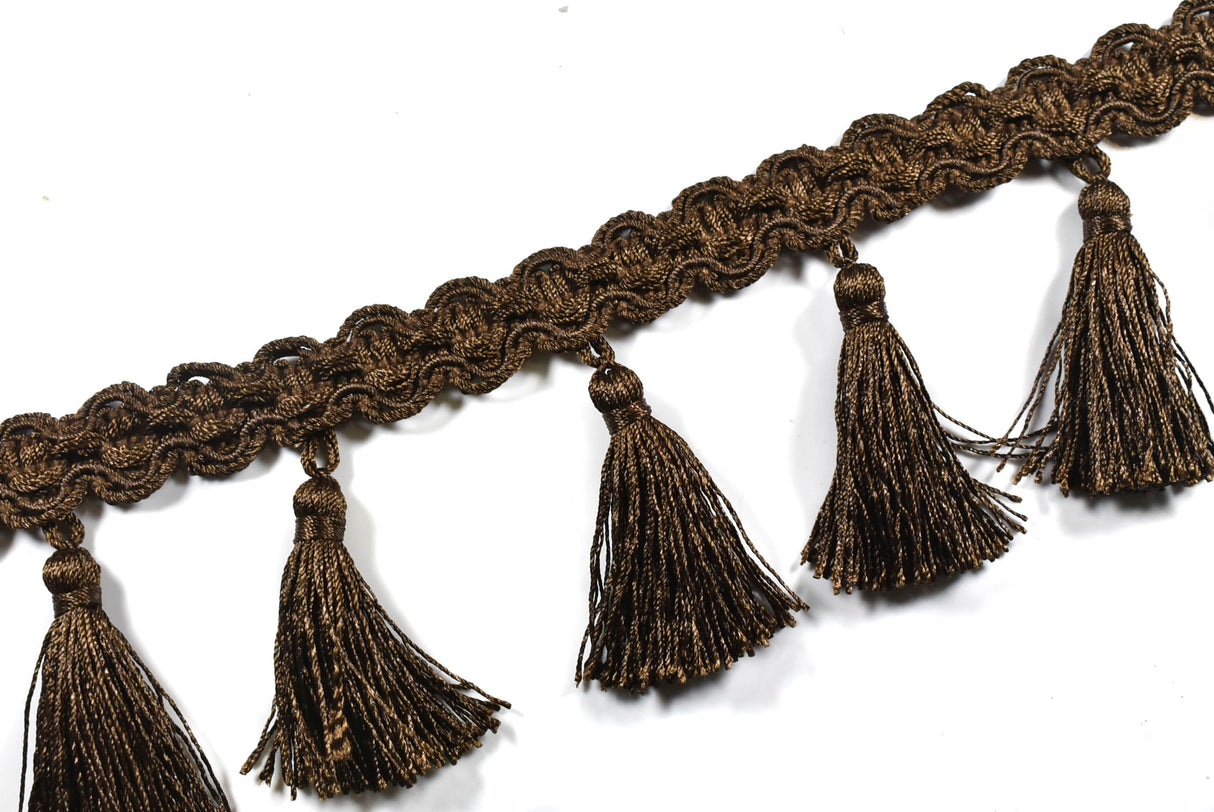 Tassel Trim Embroidered Fringe