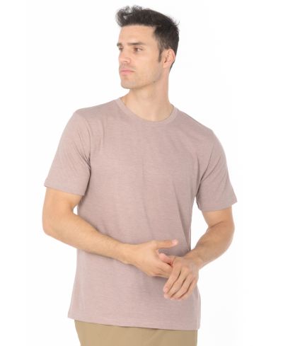 Lucky Blessed Life 3142P Polyester Cotton Fabric - Heather Deep Mauve, Sublimation T-Shirt, 4.2 Oz, Side Seam, Ribbed Neck (1 Unit)