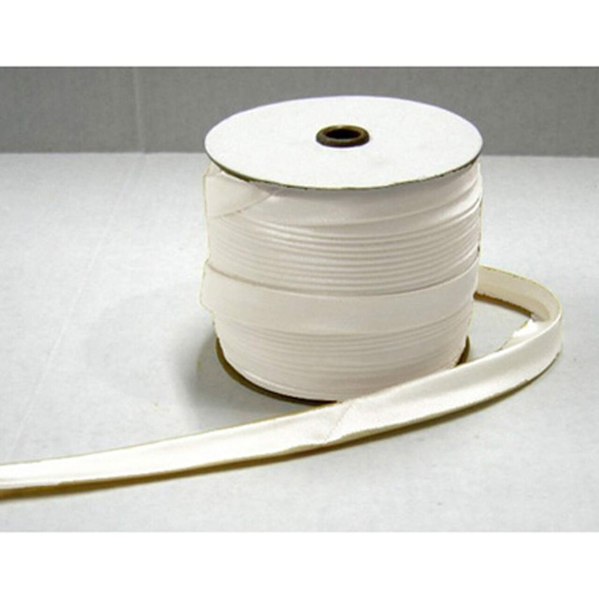 5 Yards White Satin Double Folded Bias Tape Smooth 1/2" Sewing & Craft Trim