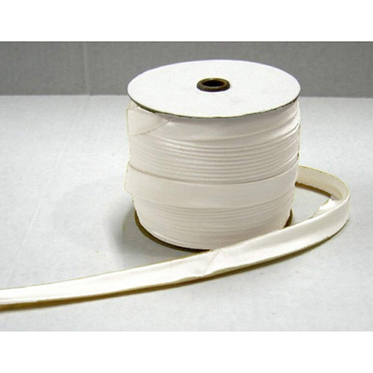 5 Yards White Satin Double Folded Bias Tape Smooth 1/2" Sewing & Craft Trim