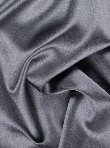 Stretch Satin Dark Silver