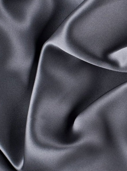 Stretch Satin Dark Silver