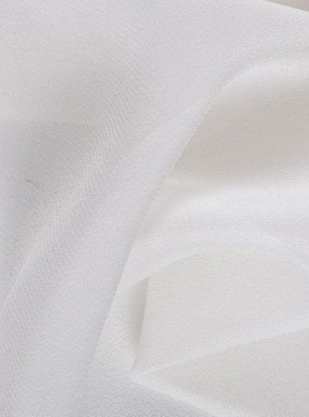 Sheer Polyester Chiffon Off White