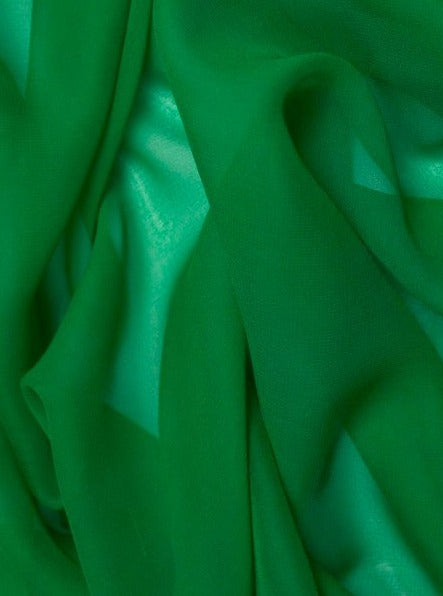 Kelly Green Chiffon