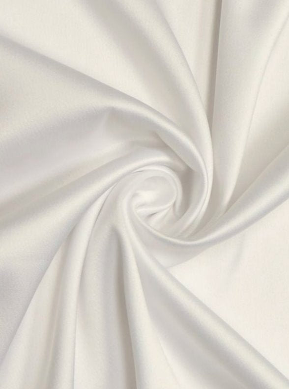 Ivory Stretch Crepe Back Satin