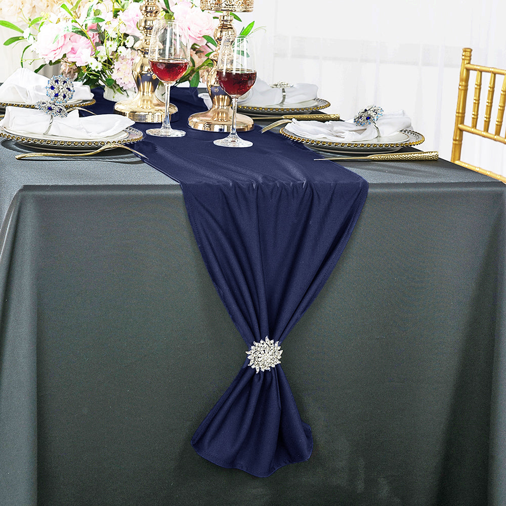 Scuba Table Runner 13x108 Navy Blue