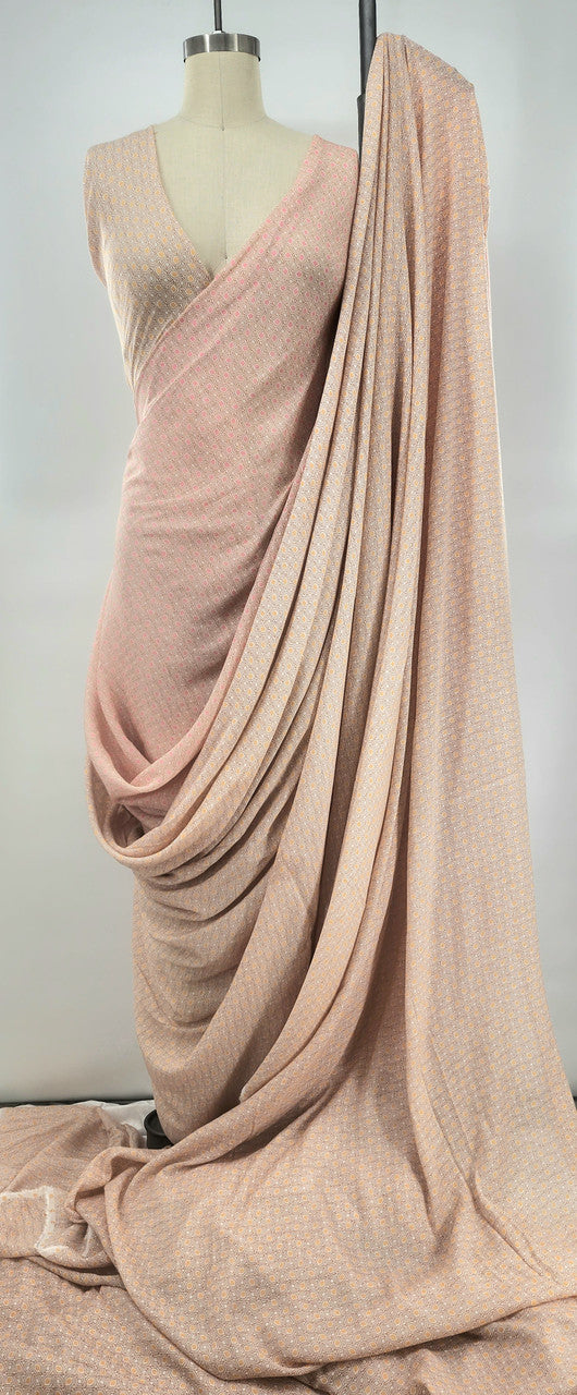 1 Yard Lightweight Soft Slub Fabric Orange Rayon Nylon Blend For Clothing 57/58 Inches Width