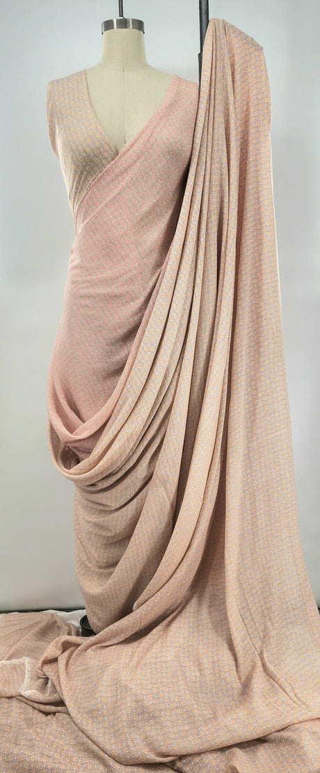 1 Yard Lightweight Soft Slub Fabric Orange Rayon Nylon Blend For Clothing 57/58 Inches Width