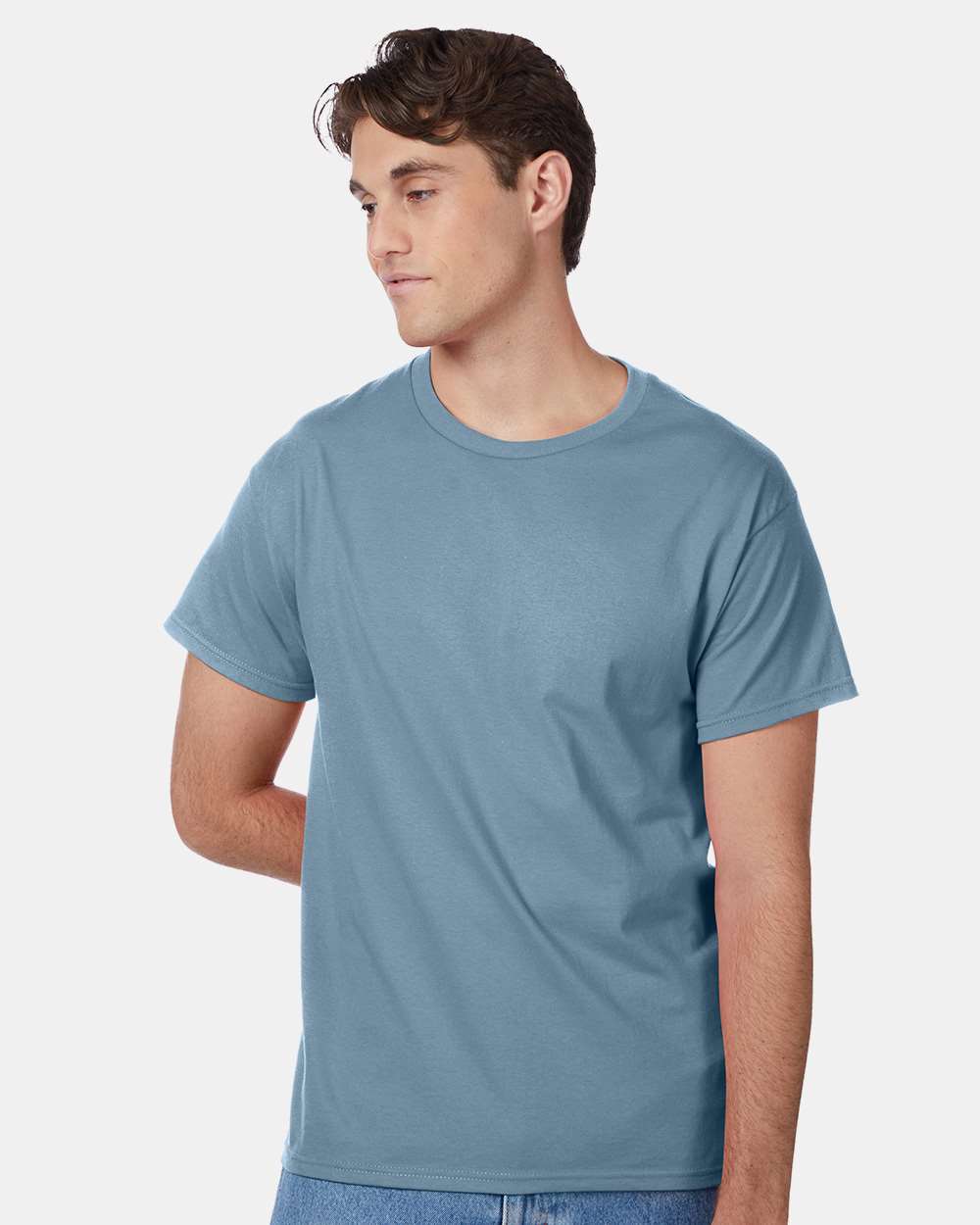 12 Pack Men's Authentic 100% Cotton Crew Neck T-Shirt