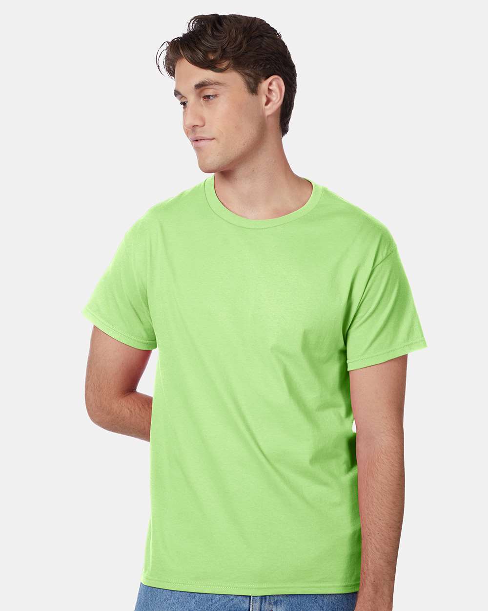 12 Pack Men's Authentic 100% Cotton Crew Neck T-Shirt