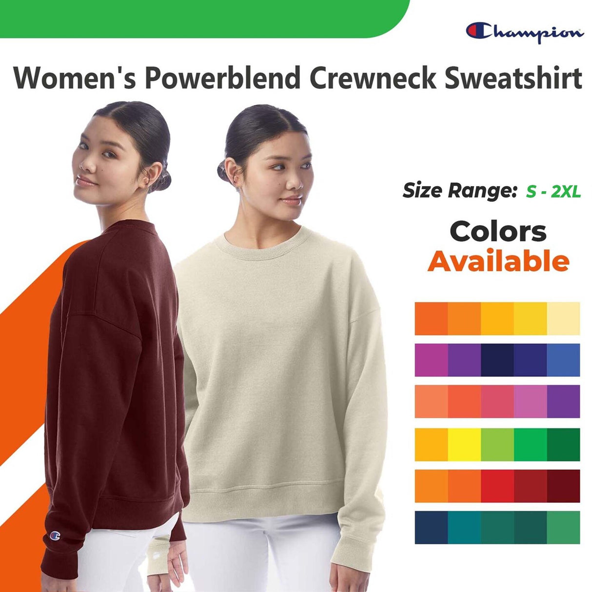 Champion® Women's Powerblend Crewneck Sweatshirt