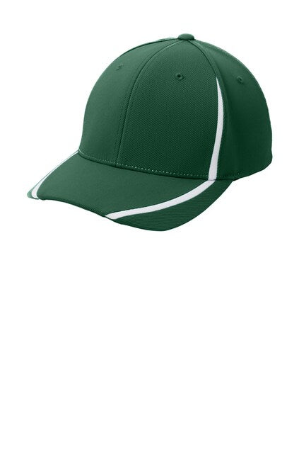 Sport-Tek® Flexfit® Performance Colorblock Cap Structured Mid Profile Moisture Wicking Stretch Fit