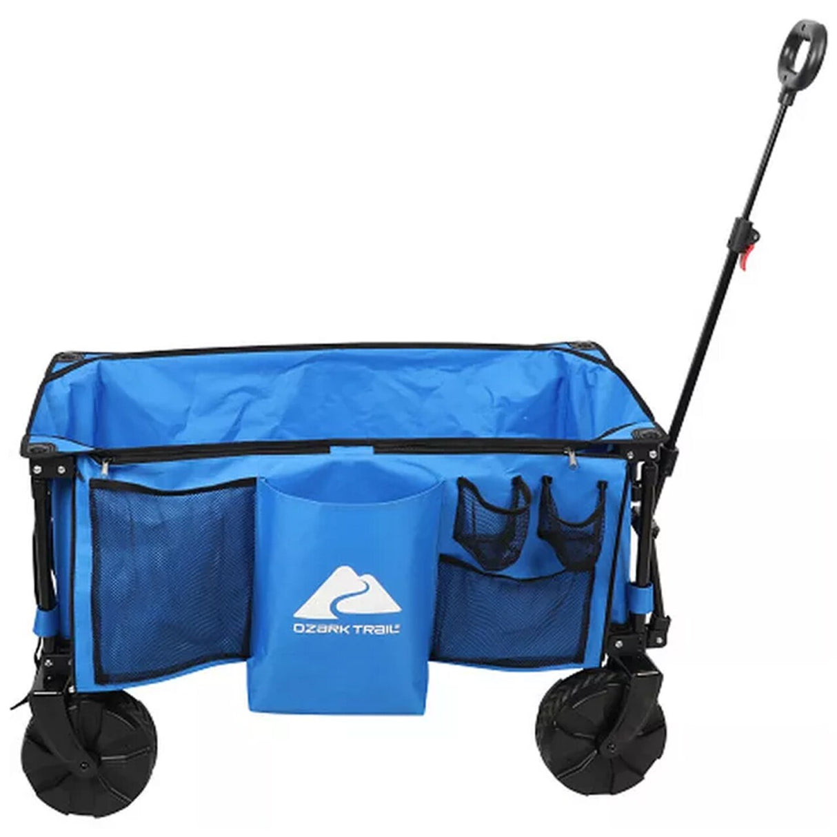 Ozark Trail TR-21727-1P Camping All-Terrain Folding Wagon – Oversized Wheels, Blue