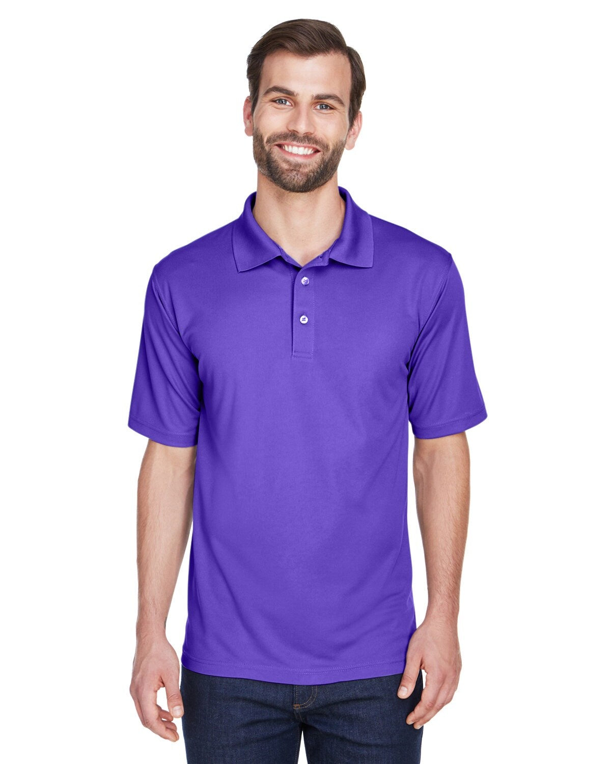 UltraClub® Men's Cool & Dry Mesh Pique Polo