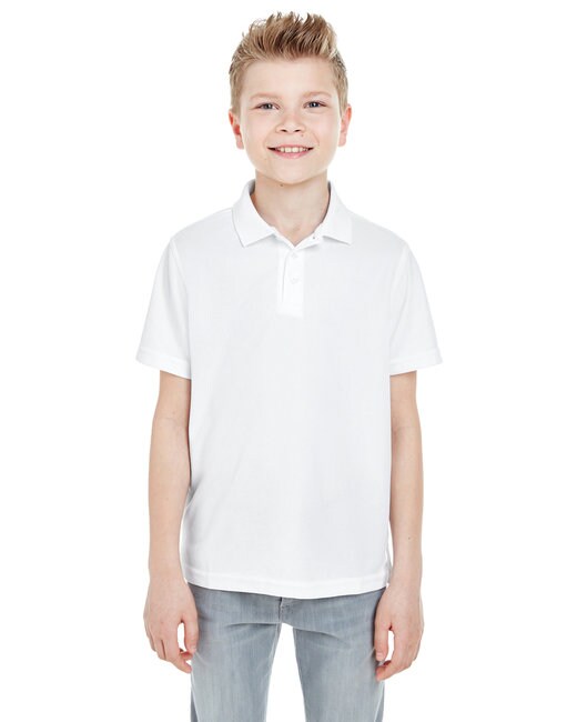 UltraClub® Youth Cool & Dry Mesh Piqué Polo