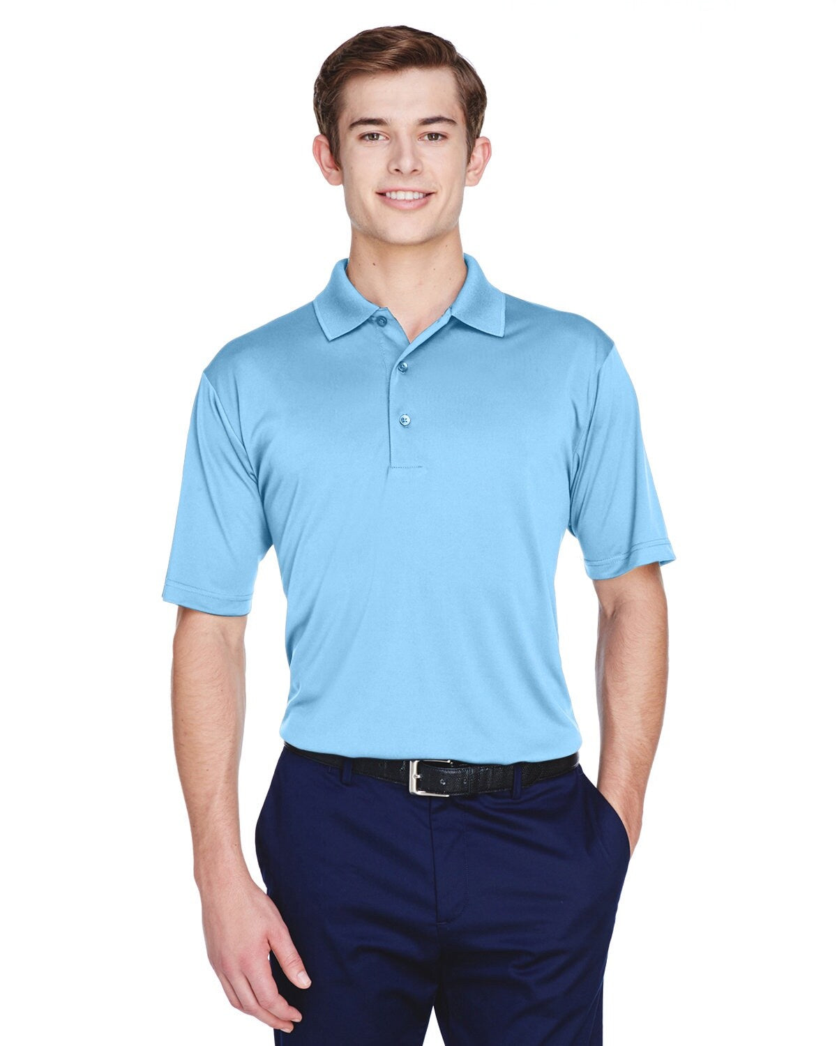 UltraClub® Men's Cool & Dry 8-Star Elite Performance Interlock Polo