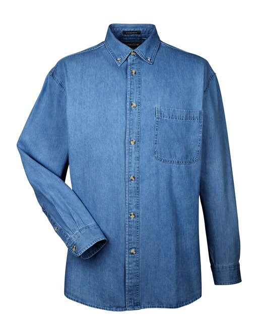 UltraClub® Men's Cypress Denim with Pocket