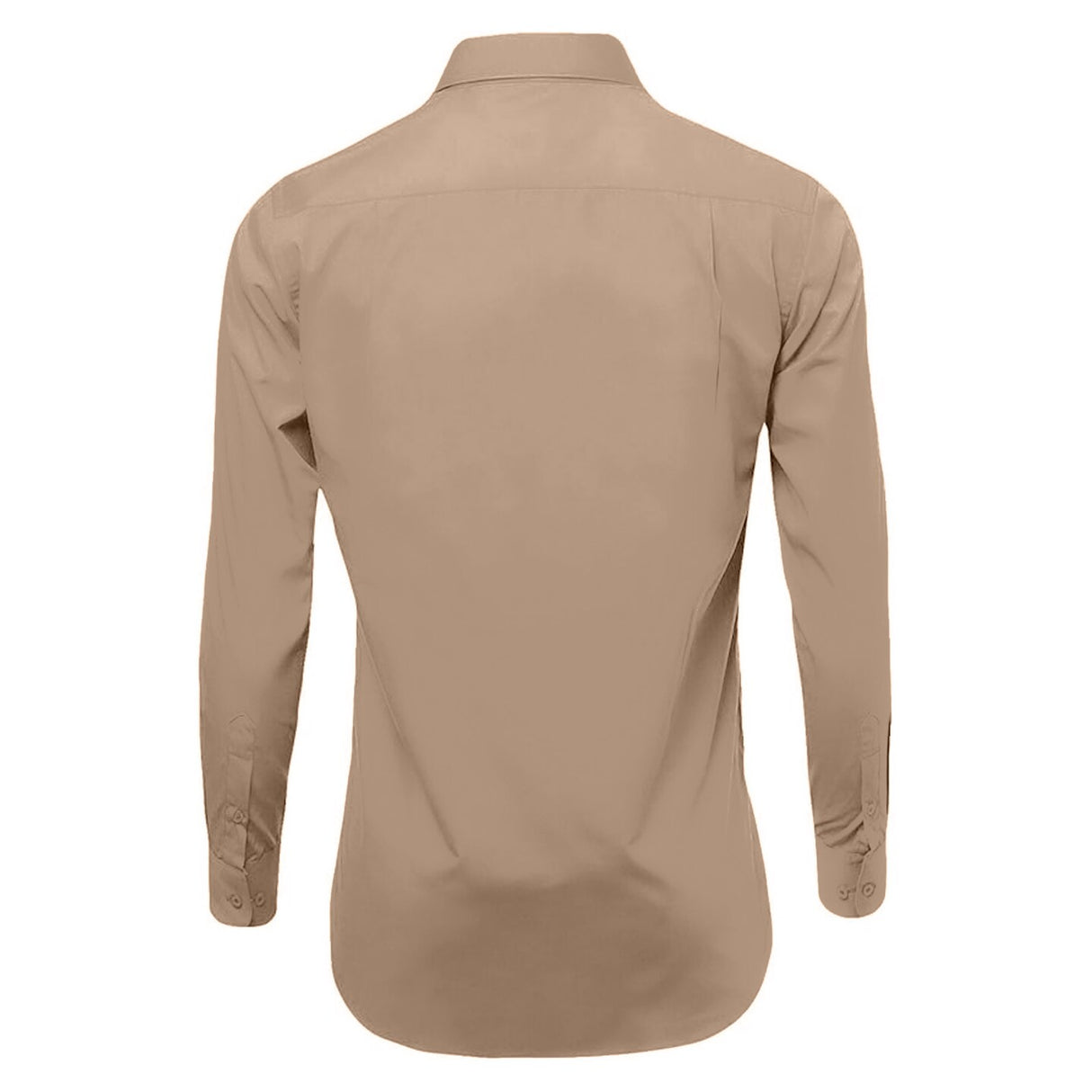 khaki long sleeve Polo shirt