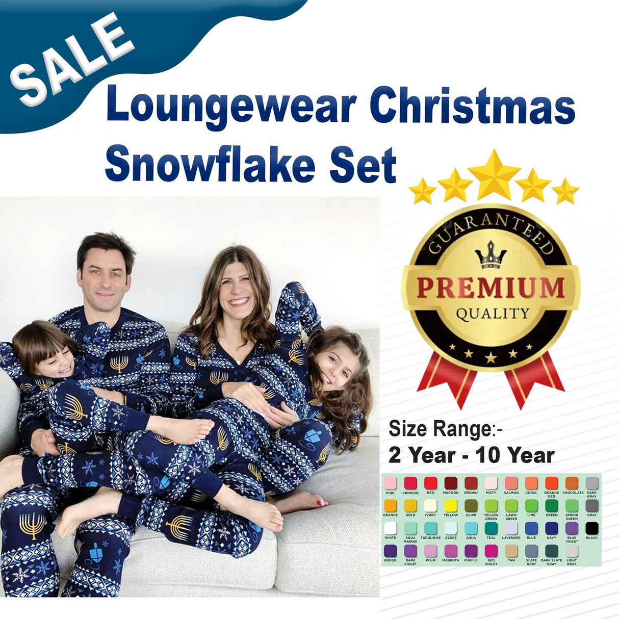 Loungewear Christmas Snowflake Set