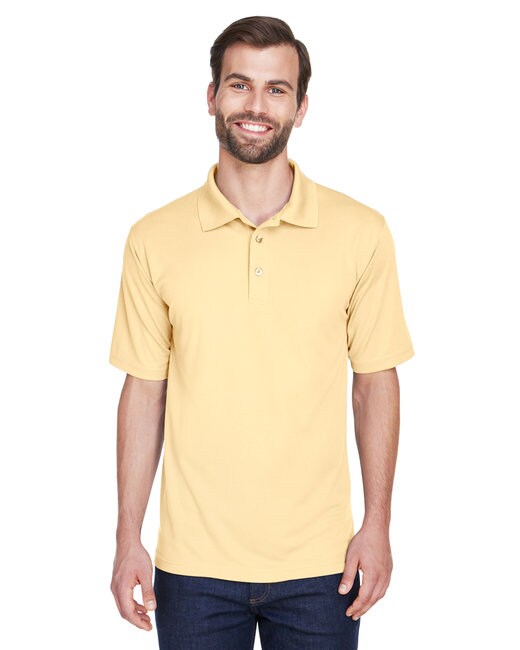 UltraClub® Men's Cool & Dry Mesh Pique Polo