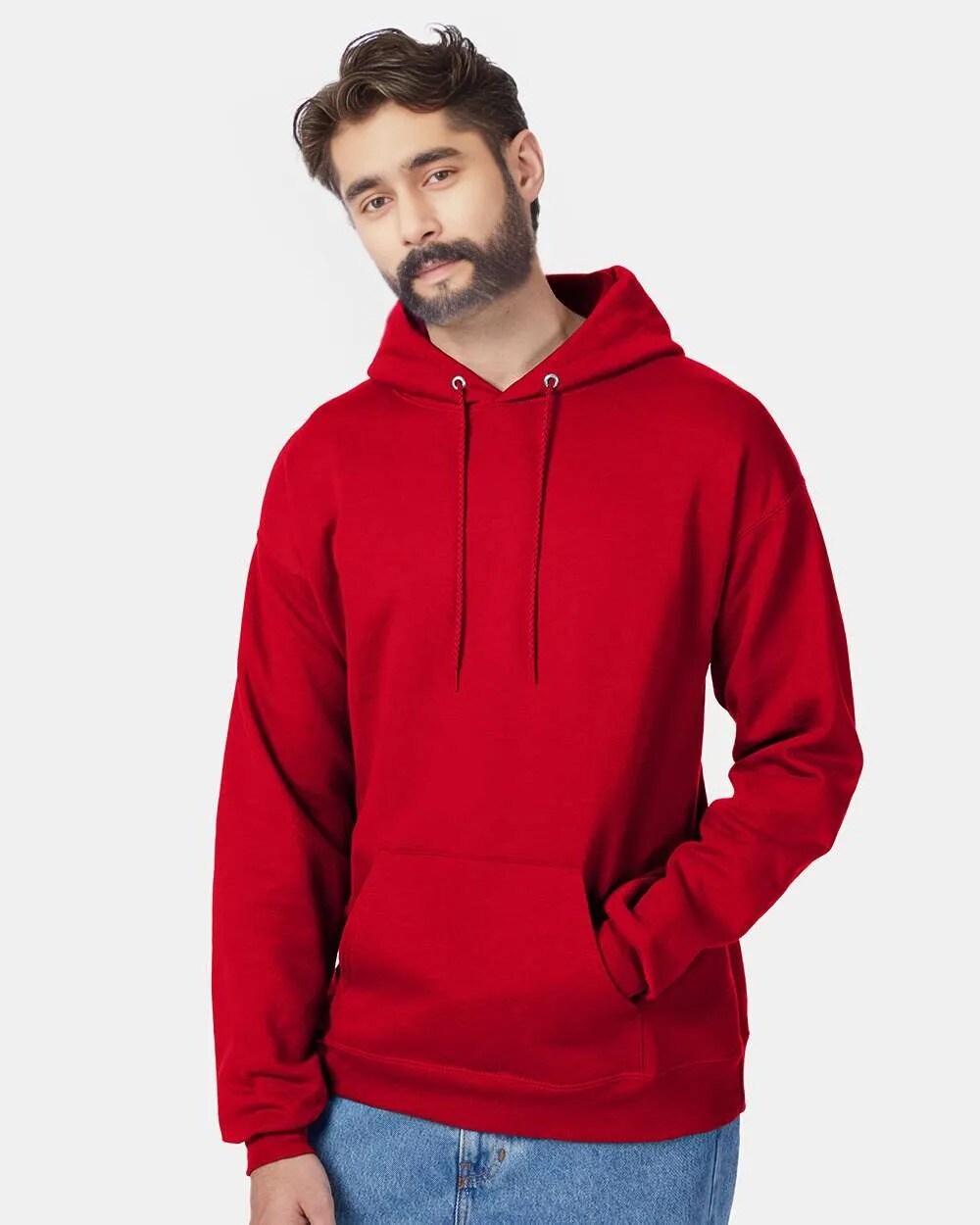 Hanes® Ecosmart Hooded Long Sleeve Sweatshirt